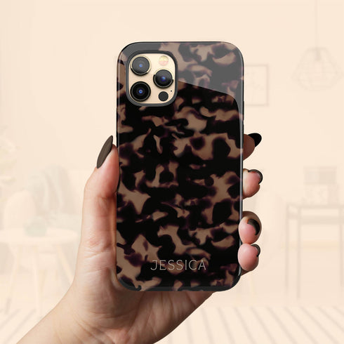 Custom Dark Edition Tortoiseshell iPhone Case